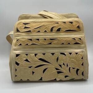 Vintage Avelar Mexican Tooled Handbag